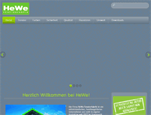 Tablet Screenshot of hewe.de